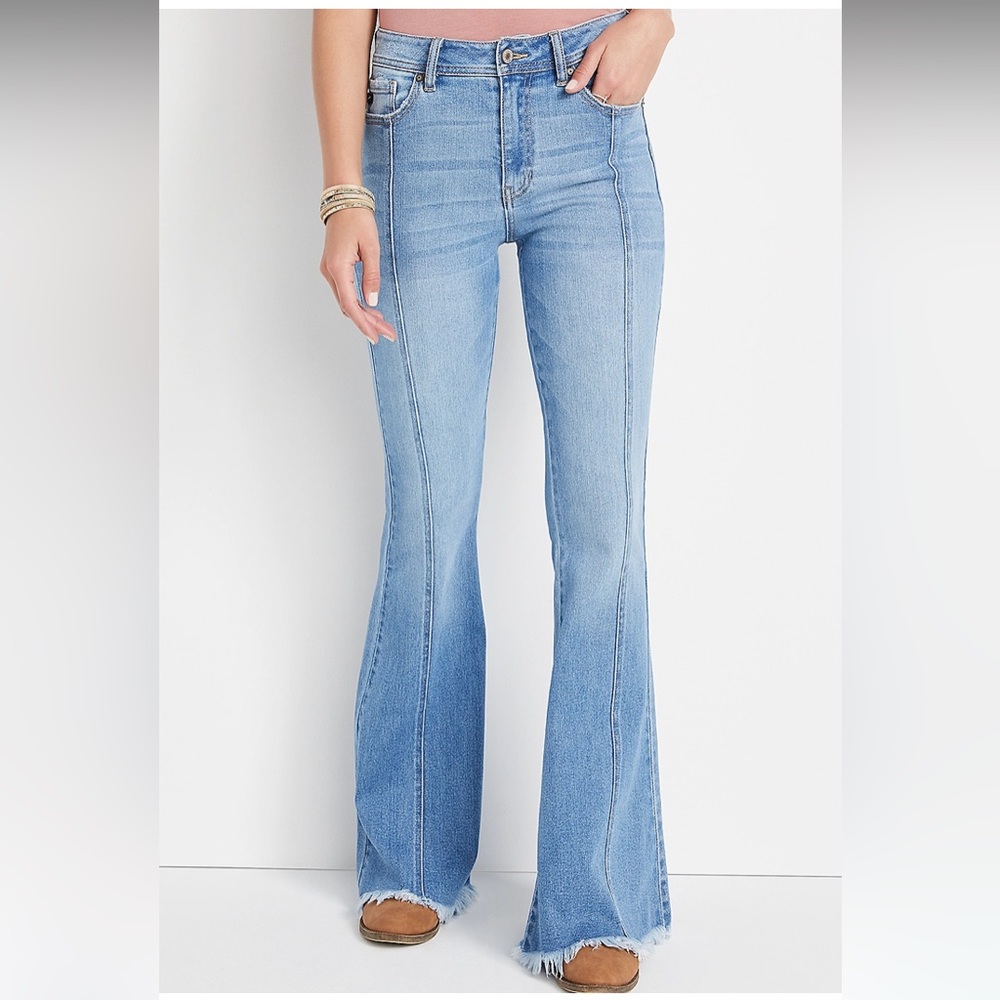 KanCan Flare High Rise Front Seam Jean - Picture 4 of 4